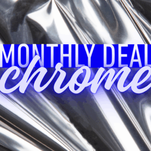 100 de stickere chrome 5cm UV la preț de 50